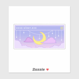 Adesivo autocolante de janela pop-up Goodnight.exe