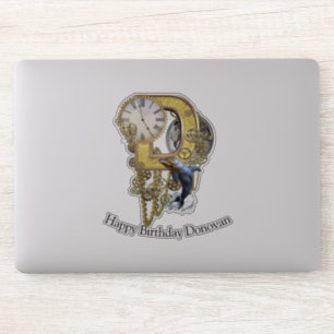 Adesivo Autocolante de personalização Carta D Aniversário