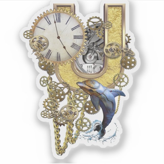 Adesivo Autocolante de personalização da letra U de aniver (Frente)