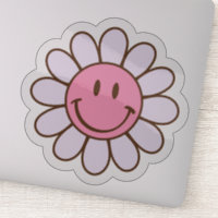 Autocolante de rosto com sorriso retroativo