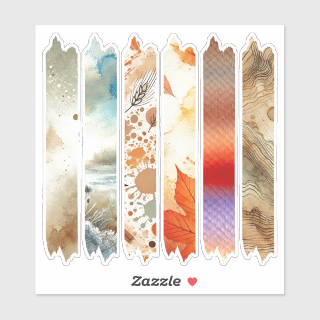 Adesivo Autocolante de Washington com Vinhetas de Banda (Folha)