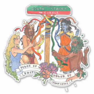 Adesivo Autocolante do Círculo da Rua Sul