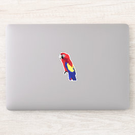 Adesivo Autocolante do Laptop de Papagaio Macaw