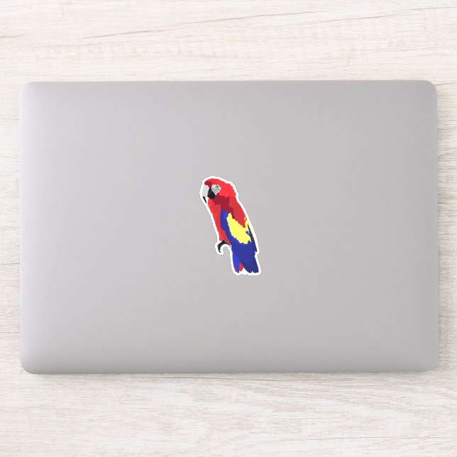 Adesivo Autocolante do Laptop de Papagaio Macaw (Computador)