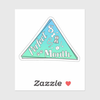 Adesivo Autocolante do Mês Perfeito - agosto