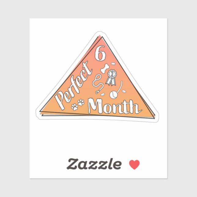 Adesivo Autocolante do mês perfeito - junho (Folha)