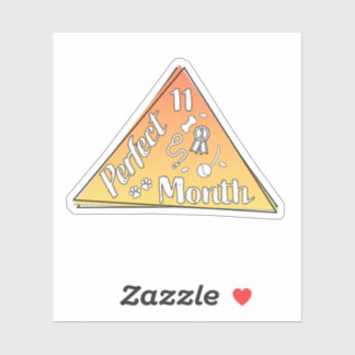 Adesivo Autocolante do mês perfeito - novembro