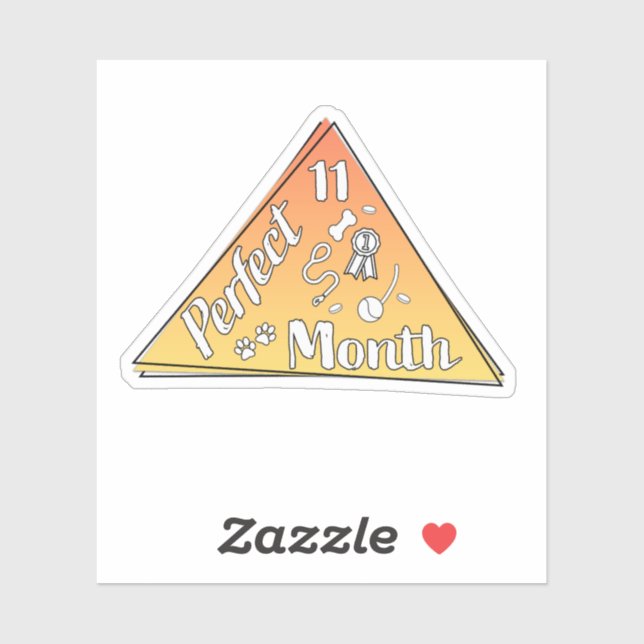 Adesivo Autocolante do mês perfeito - novembro