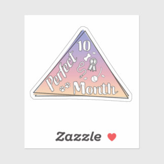 Adesivo Autocolante do mês perfeito - outubro