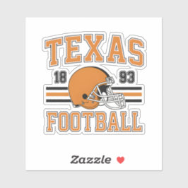 Adesivo Autocolante do Texas Football Retro Helmet