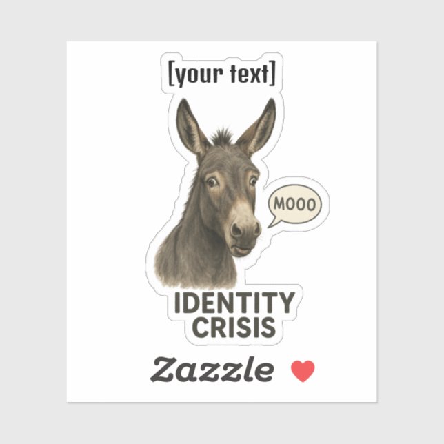 Adesivo Autocolante Hilário de Texto Personalizado (Folha)