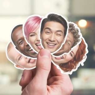 Adesivo Autocolante Personalizado - 6 Fotografias Personal