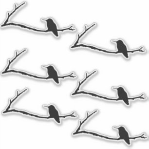 Adesivo Autocolante personalizado - Hummingbird na ramific