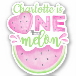 Adesivo Autocolante personalizado "One in a Melon"