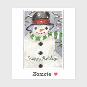 Adesivo Autocolante personalizável Snowman