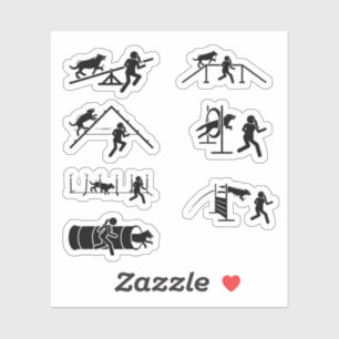 Adesivo Autocolantes de Agilidade Canina