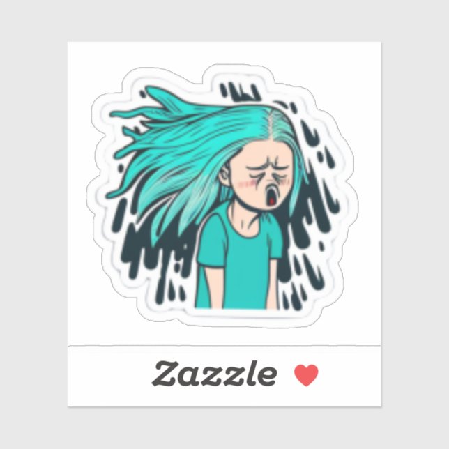 Adesivo "autocolantes de anime garotas" "adesivos de anime (Folha)