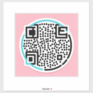 Adesivo Autocolantes de código QR personalizados para come