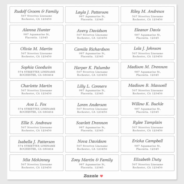 Adesivo Autocolantes de Convidado Personalizáveis (Folha)