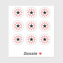 Adesivo Autocolantes de Design com pinball em estrela