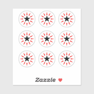 Adesivo Autocolantes de Design com pinball em estrela