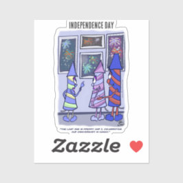 Adesivo Autocolantes de Dia de Independência do Fireworks