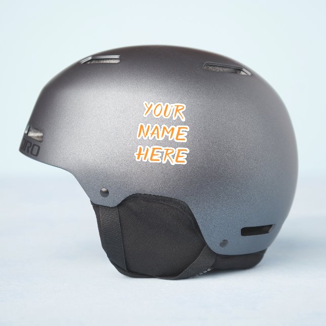 Adesivo Autocolantes de Helmet Unisex de Script de Texto d (Lado do capacete)