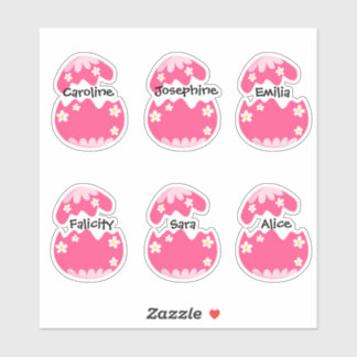 Adesivo Autocolantes de ovos Pinky Personalizados