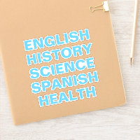 Autocolantes escolares, estética