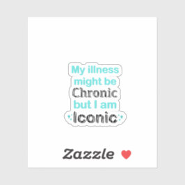 Adesivo Autoconsciência crônica e suporte