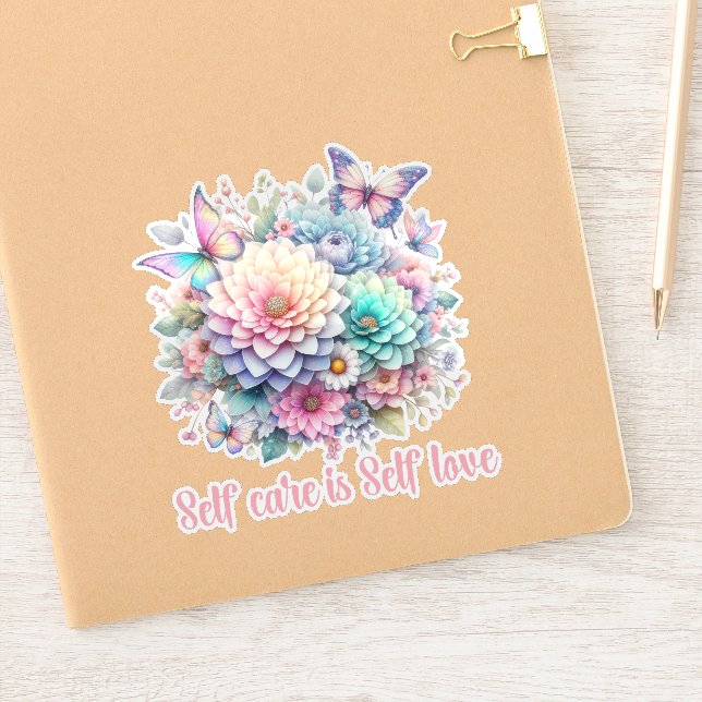 ADESIVO AUTOCUIDADO É AUTOAMOR, AFIRMAÇÃO DIÁRIA POSITIVA (Notebook)