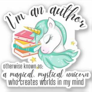 Adesivo Autor Unicorn Sticker