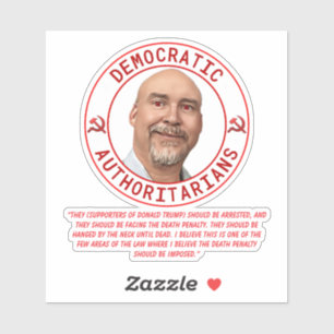 Adesivo Autoritários Democráticos