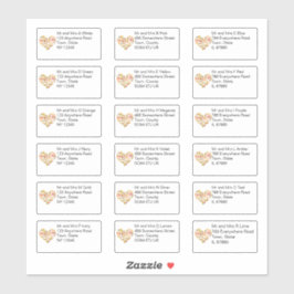 Adesivo Autumn Deixa Nome e Endereço Indivíduo do Coração