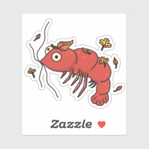 Adesivo Autumn Leaves com Shrimp Sticker