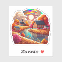 Adesivo Autumn Mood: Happy Season / Village Sticker #1