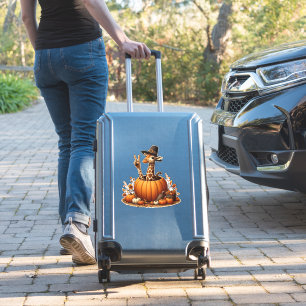 Adesivo Autumn Pumpkin Cai Giraffe Ação de Graças Mulheres