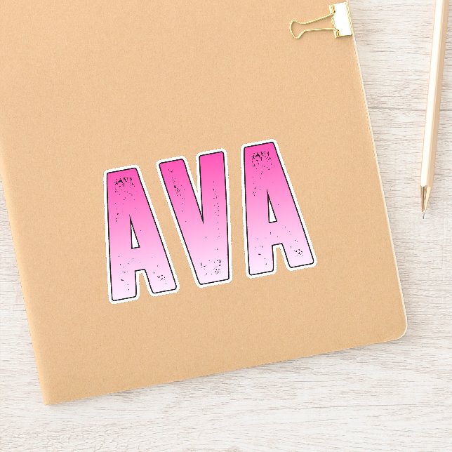 Adesivo Ava pink name (Notebook)