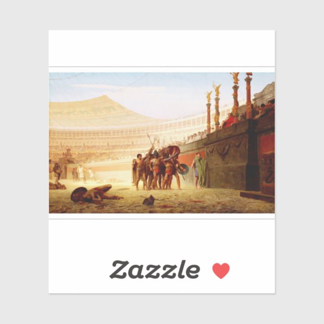 Adesivo Ave Caesar by Jean-Leon Gerome (Folha)