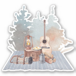 Adesivo Aventura de Campanha de Vida no Exterior