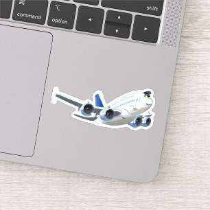 Adesivo Avião de animação