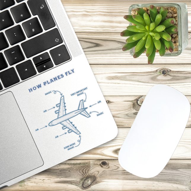 Adesivo Avião Engraçado Como Voam Aviões Piloto ou Tripula (Criador carregado)