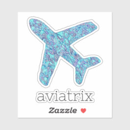 Adesivo "Aviatrix" Avião Vinil Sticker
