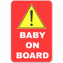 Adesivo Aviso Ao Bebê No Carro Do Conselho