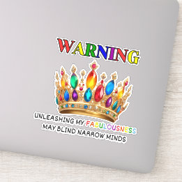 Adesivo Aviso de orgulho gay