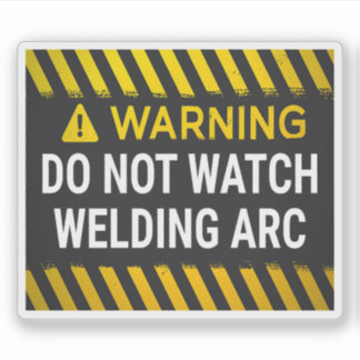 Adesivo Aviso Não Observe o Arco de Soldagem