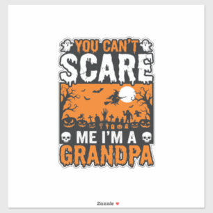 Adesivo Avô Assustador Camisa Vintage Halloween Design_1