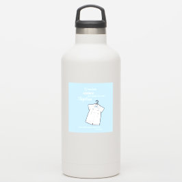 Adesivo Avô de batismo personalizado com o bebê azul