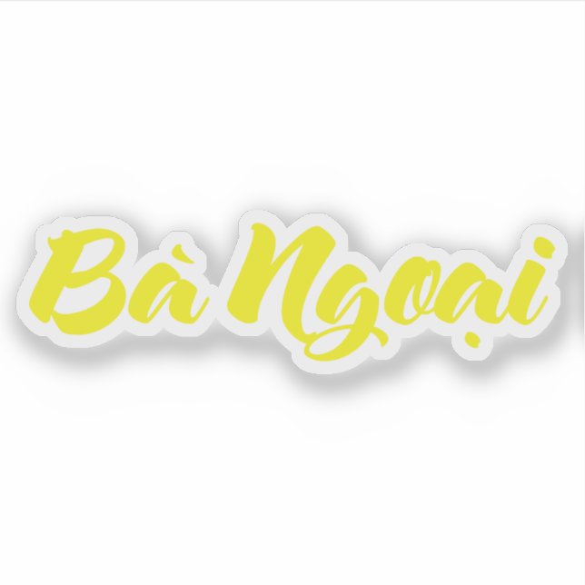 Adesivo Avó Vietnamita (Materna) - Bà Ngoani (Frente)