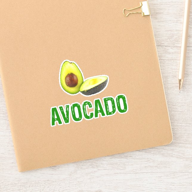 Adesivo Avocado, adoro abacate (Notebook)